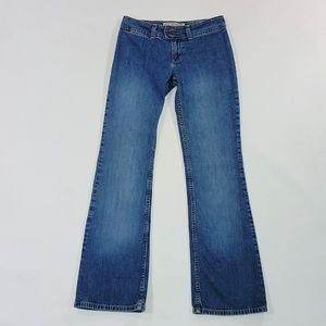 AMERICAN EAGLE ♡ Sweet Vintage Denim Slit Back Pockets Blue Jeans Size 2 Reg